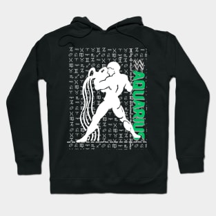 Aquarius zodiac design Hoodie